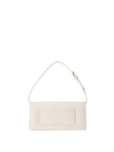 Off-white Jitney 1.0 Leather Shoulder Bag In White