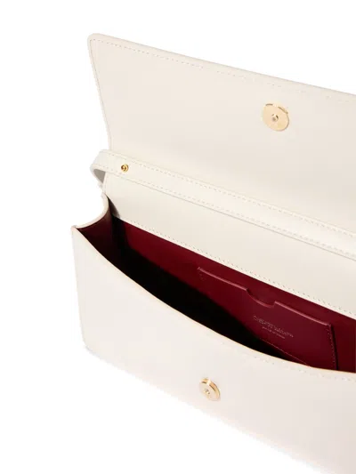 Off-white Jitney 1.0 Leather Shoulder Bag In White