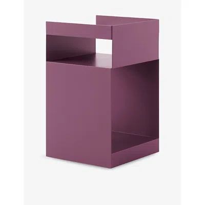 &tradition Rotate Sc73 Space Copenhagen 2022 Steel Side Table Dark Plum In Dark Plum