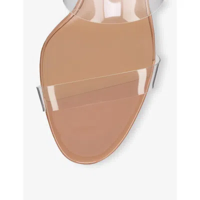 Christian Louboutin Just Nothing Clear Red Sole Slide Sandals In Neutral