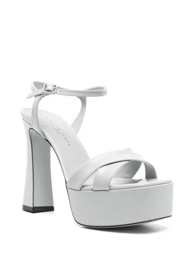 Roberto Festa Chunky High Heel Sandals In White