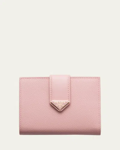 Prada Small Triangle Logo Flap Wallet In F0924 Pesco