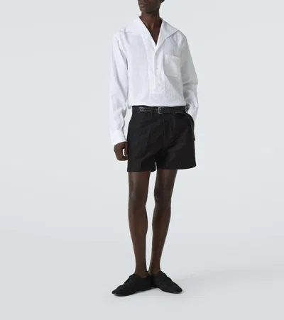 Dolce & Gabbana Black Woven Fabric Derby