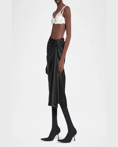 Balenciaga Draped Skirt In Black