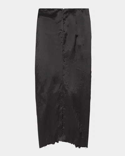 Balenciaga Draped Skirt In Black