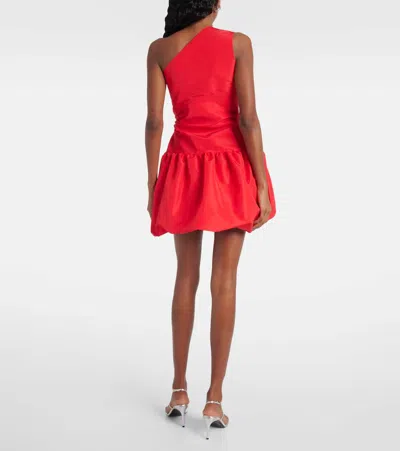 Patou One-shoulder Mini Dress In Red