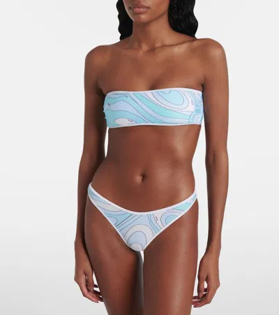 Pucci Marmo Bikini In Blue