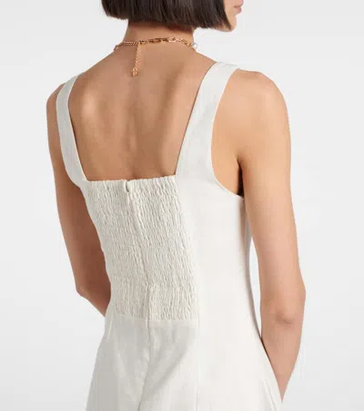 Faithfull Felice Linen Minidress In White