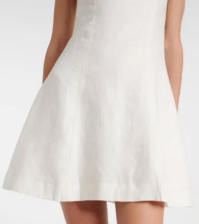 Faithfull Felice Linen Minidress In White