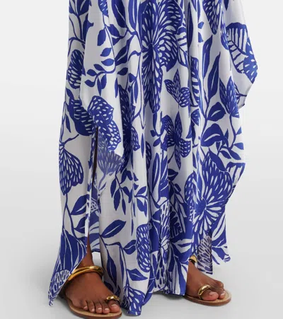 Poupette St Barth Mabelle Satin Maxi Dress In Multi