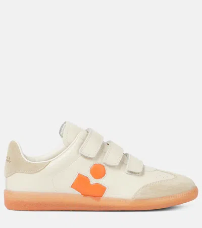 Isabel Marant Bryce Leather & Suede Sneaker In Beige