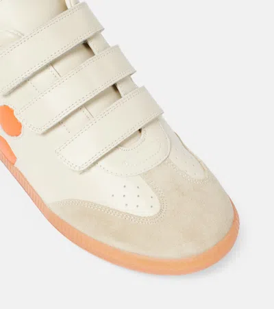 Isabel Marant Bryce Leather & Suede Sneaker In Beige