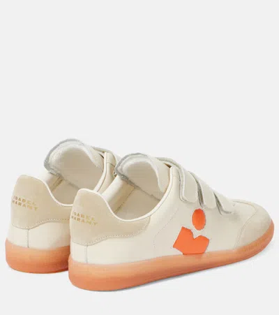 Isabel Marant Bryce Leather & Suede Sneaker In Beige