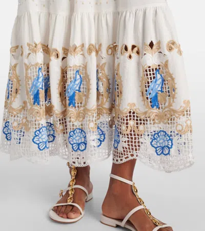 Farm Rio Romantic Dress In Beige