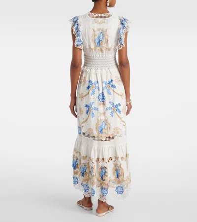 Farm Rio Romantic Dress In Beige