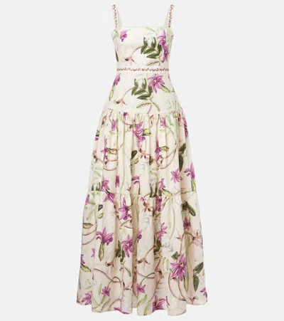 Agua By Agua Bendita Lima Printed Cotton Maxi Dress In Pattern