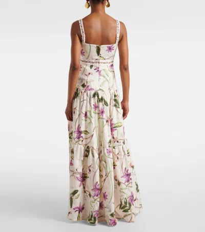 Agua By Agua Bendita Lima Printed Cotton Maxi Dress In Pattern