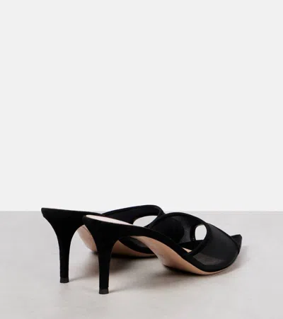 Gianvito Rossi 70mm Dorotea Pointed-toe Heeled Mules In Black