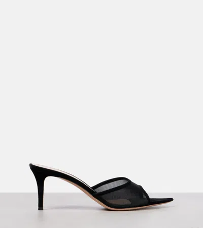 Gianvito Rossi 70mm Dorotea Pointed-toe Heeled Mules In Black