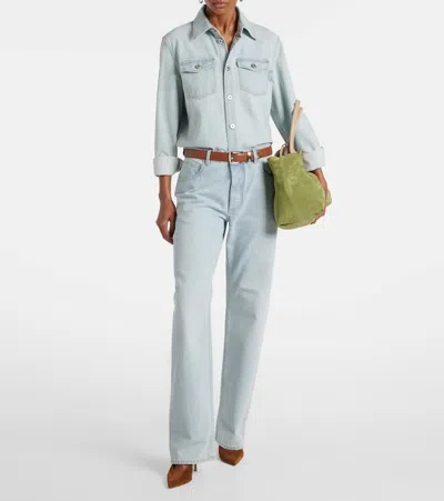 Gianvito Rossi Robbie Pointed Toe Slingback Pumps In Brown