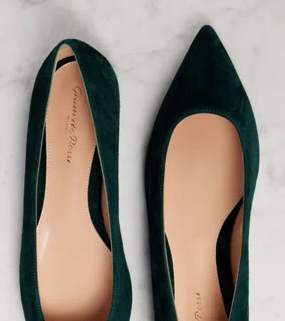Gianvito Rossi Gianvito Suede Ballet Flats In Green