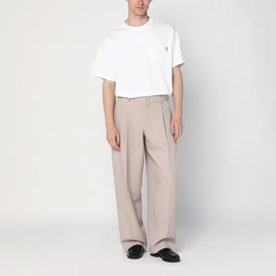 Awake Ny White Cotton T-shirt In White