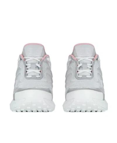 Givenchy Metallic-effect Leather Sneakers In White