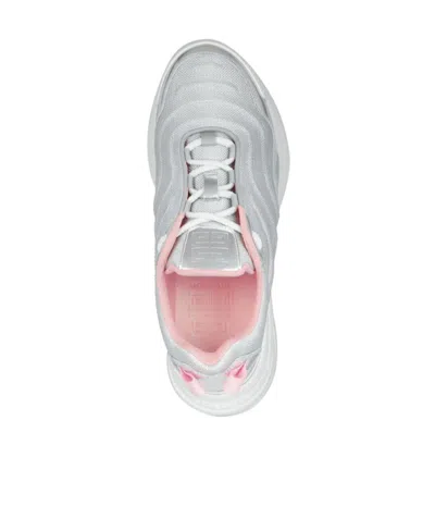 Givenchy Metallic-effect Leather Sneakers In White