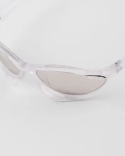 Prada Morph Cat-eye Frame Sunglasses In White