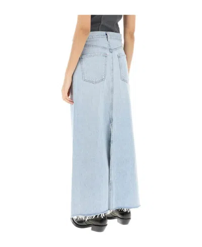 Agolde Della Skirt In Practice In Blue