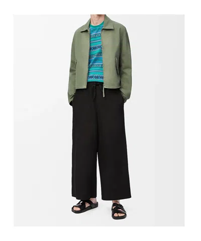 Loewe Anagram Jacket In Cotton In Sage