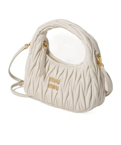Miu Miu Single-handle Handbag In White