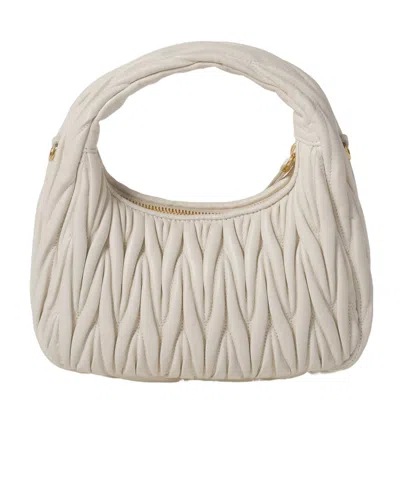 Miu Miu Single-handle Handbag In White