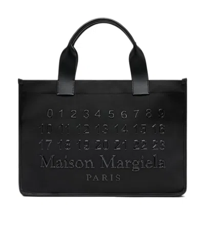 Maison Margiela Cabas Shopping Bag Small Unisex Black In Black