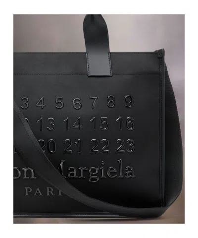 Maison Margiela Cabas Shopping Bag Small Unisex Black In Black