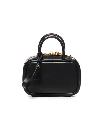 Miu Miu Double Handle Key Bag In Black
