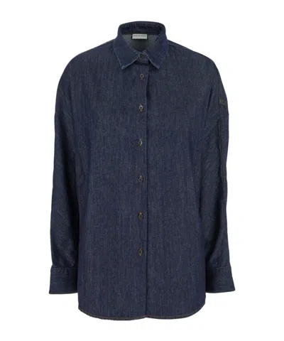 Dries Van Noten Long Sleeve Shirt In Black