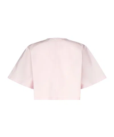 Alaïa Short Sleeve T-shirt In Pink