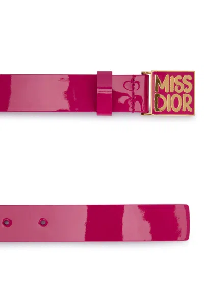 Dior Graffiti Belt In Pink
