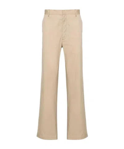 Prada Belt-loop Casual Pants In Neutral