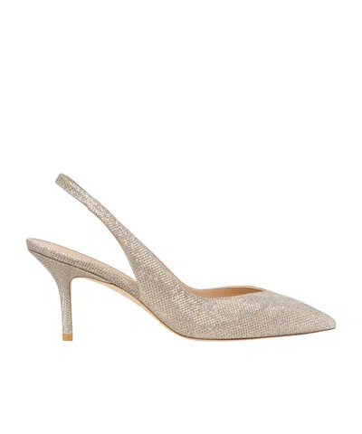 Stuart Weitzman Pointed High-heeled Sandals In Nude