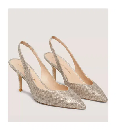 Stuart Weitzman Pointed High-heeled Sandals In Nude