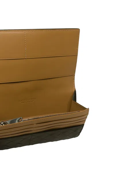 Bottega Veneta Woven Wallet In Black