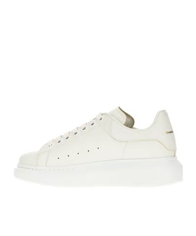 Alexander Mcqueen 45mm Iridescent Tech & Leather Sneakers In White