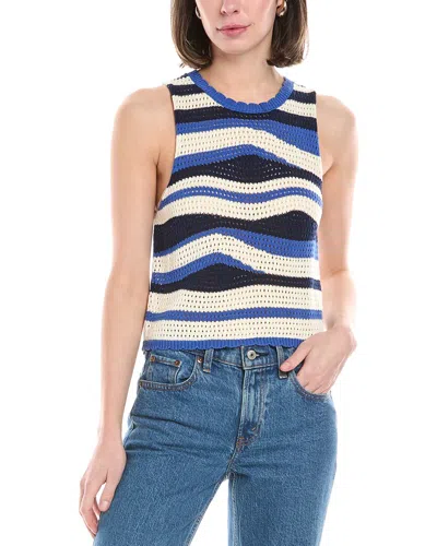 Harper Sweater Tank In Blue