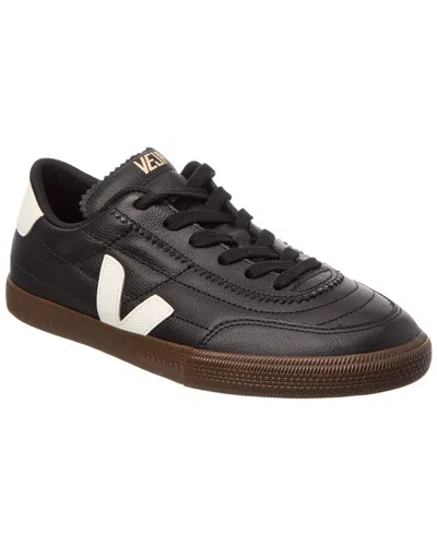 Veja Panenka Low-top Leather Sneakers In Black