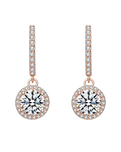 Rachel Glauber Diamond Cz Dangle Earrings