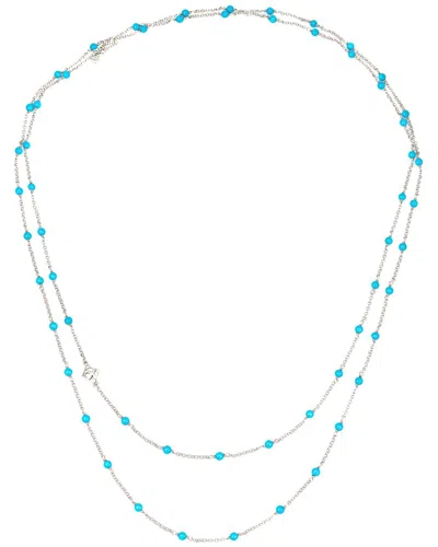 David Yurman Cable Collection Silver Turquoise Toggle Necklace (authentic )