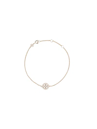 Tory Burch Miller Rhinestone Bracelet In Gold