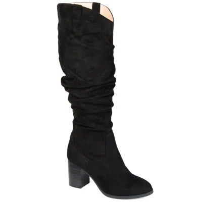 Journee Collection Extra Wide Calf Women's Aneil Boot In Black